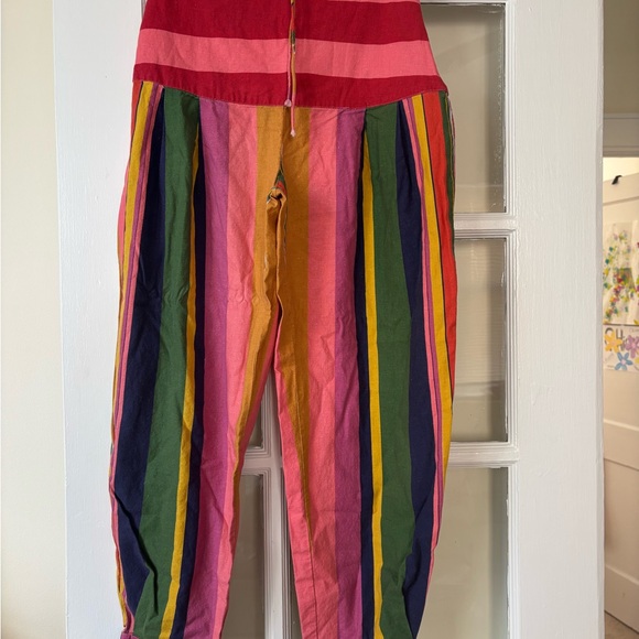 Farm Rio Colorful Striped Pants Size S - Picture 2 of 6